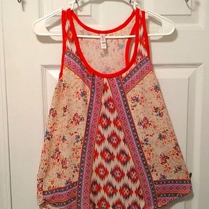 Floral and mandala Xhilaration tank top